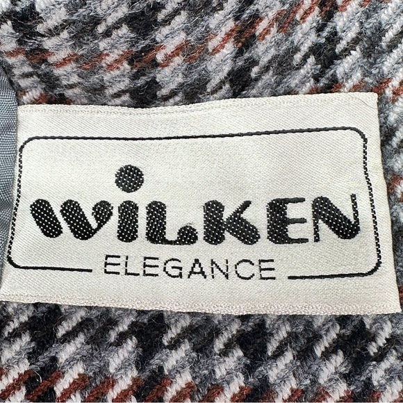 Vintage Wilken Wool Herringbone 4-Button Blazer - Brown / Black / Grey - Germany - Picture 9 of 12